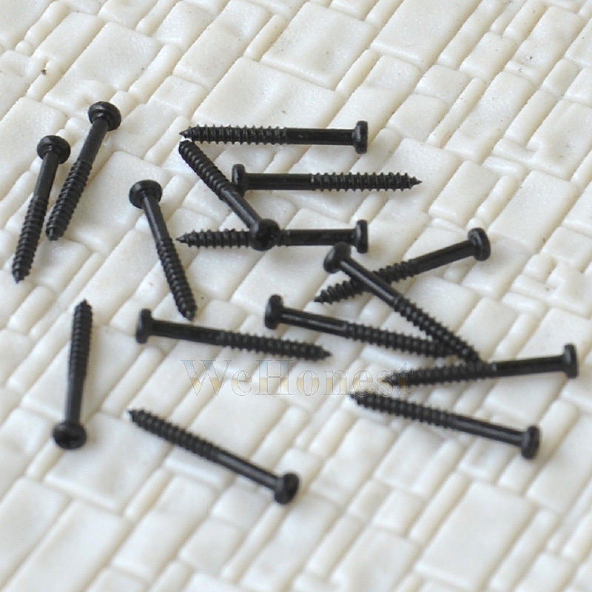 300  x  1.4mm x 12mm miniature Self Tapping Track Screws Mini Tiny Black Screws